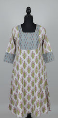 Block printed Anarkali