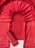 Soft red cotton salwar with cotton dupatta