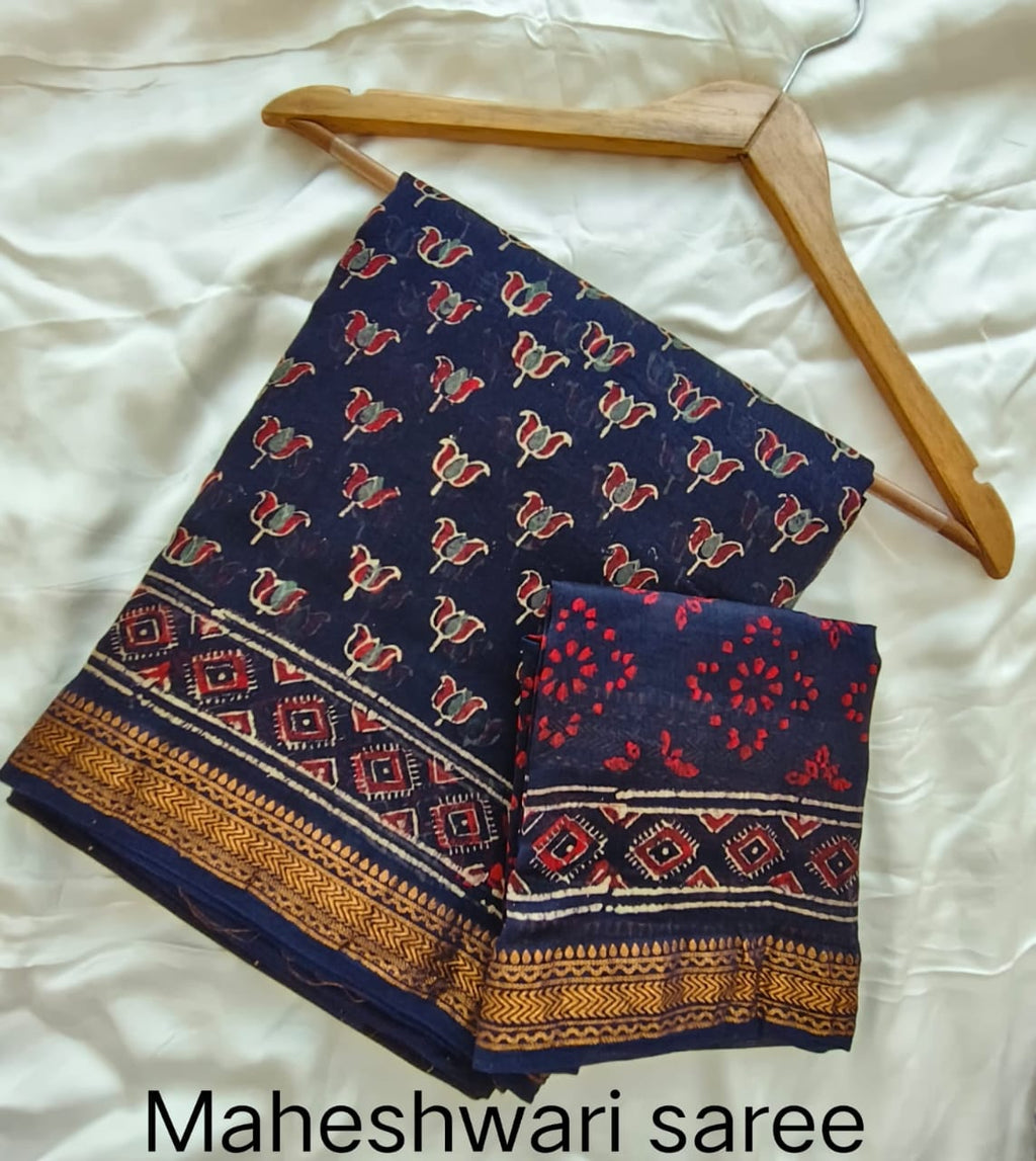 Maheshwari silk cotton saree