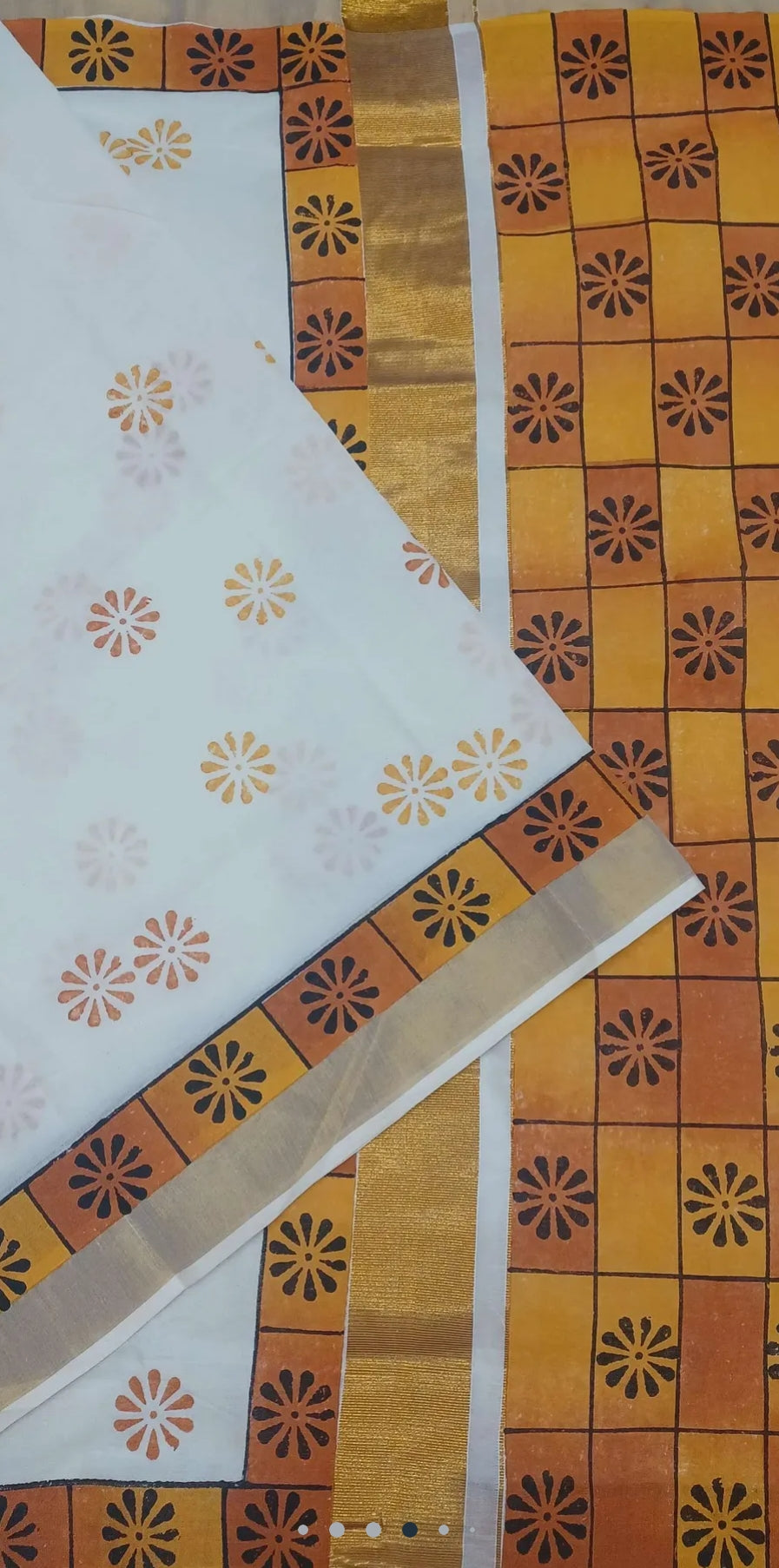 Kattam: Kerala cotton saree