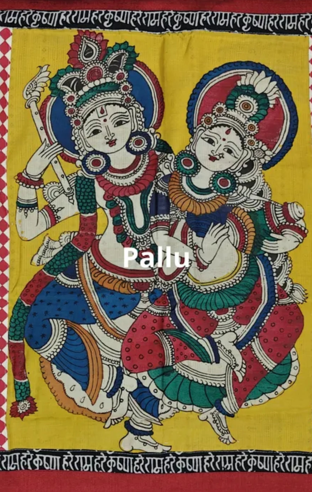 Swetha | Hand painted Kalamkari saree