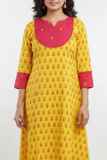 Block printed kurti