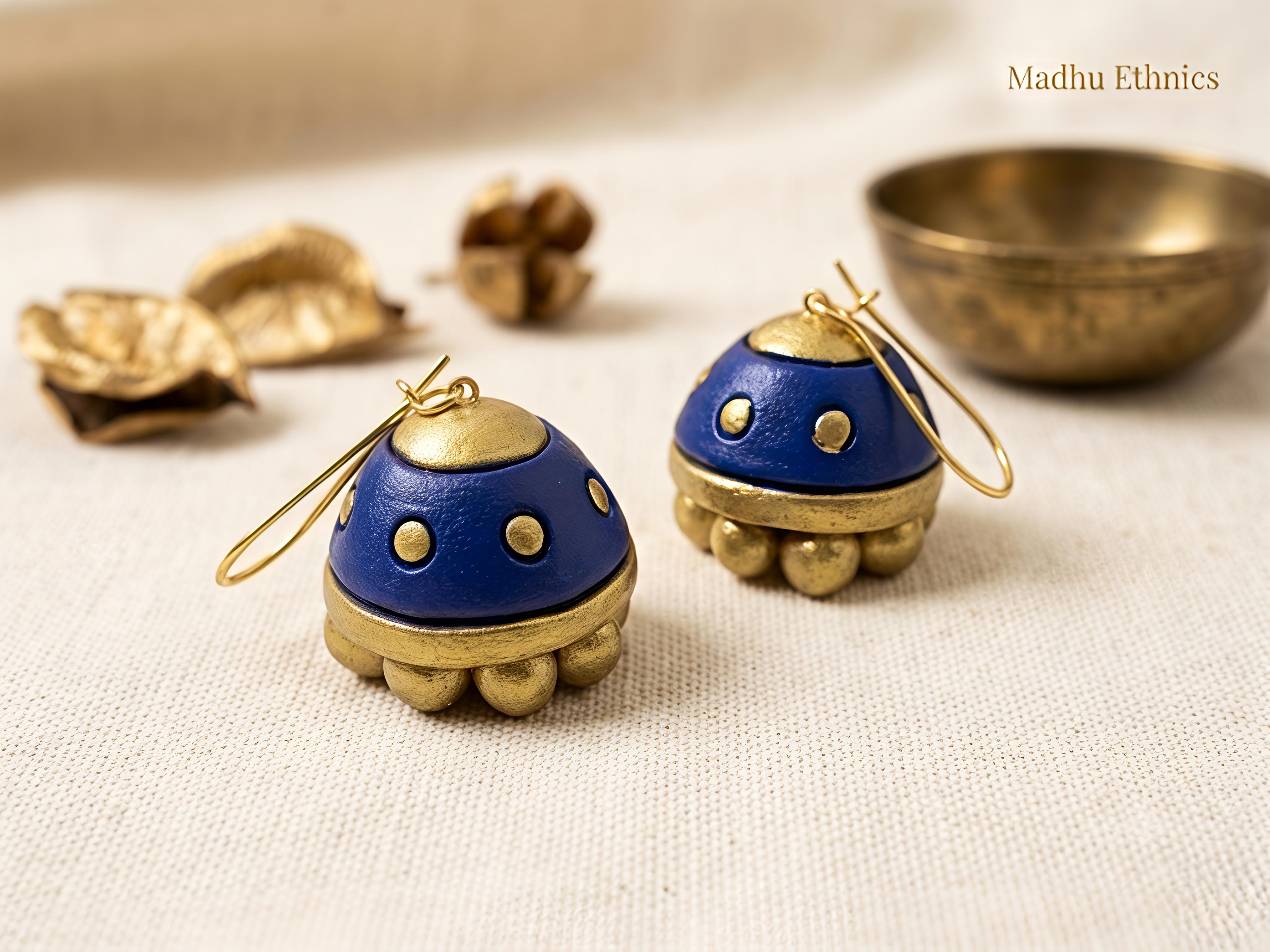 Terracotta Jhumka  _small