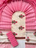 Block printed cotton salwar with cotton dupatta