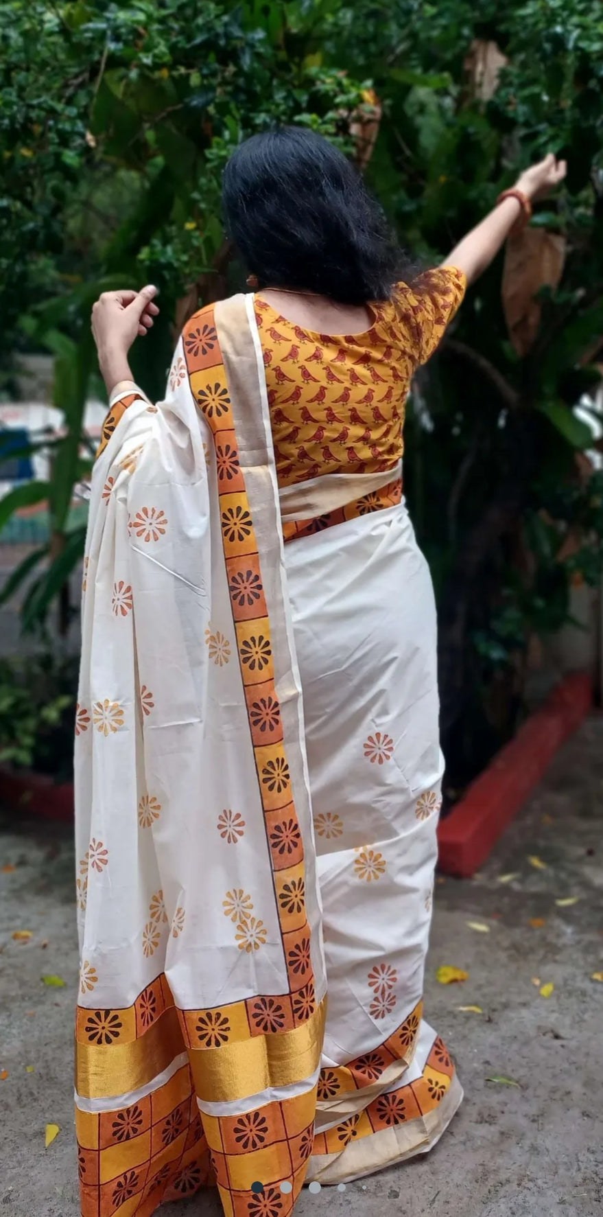 Kattam: Kerala cotton saree