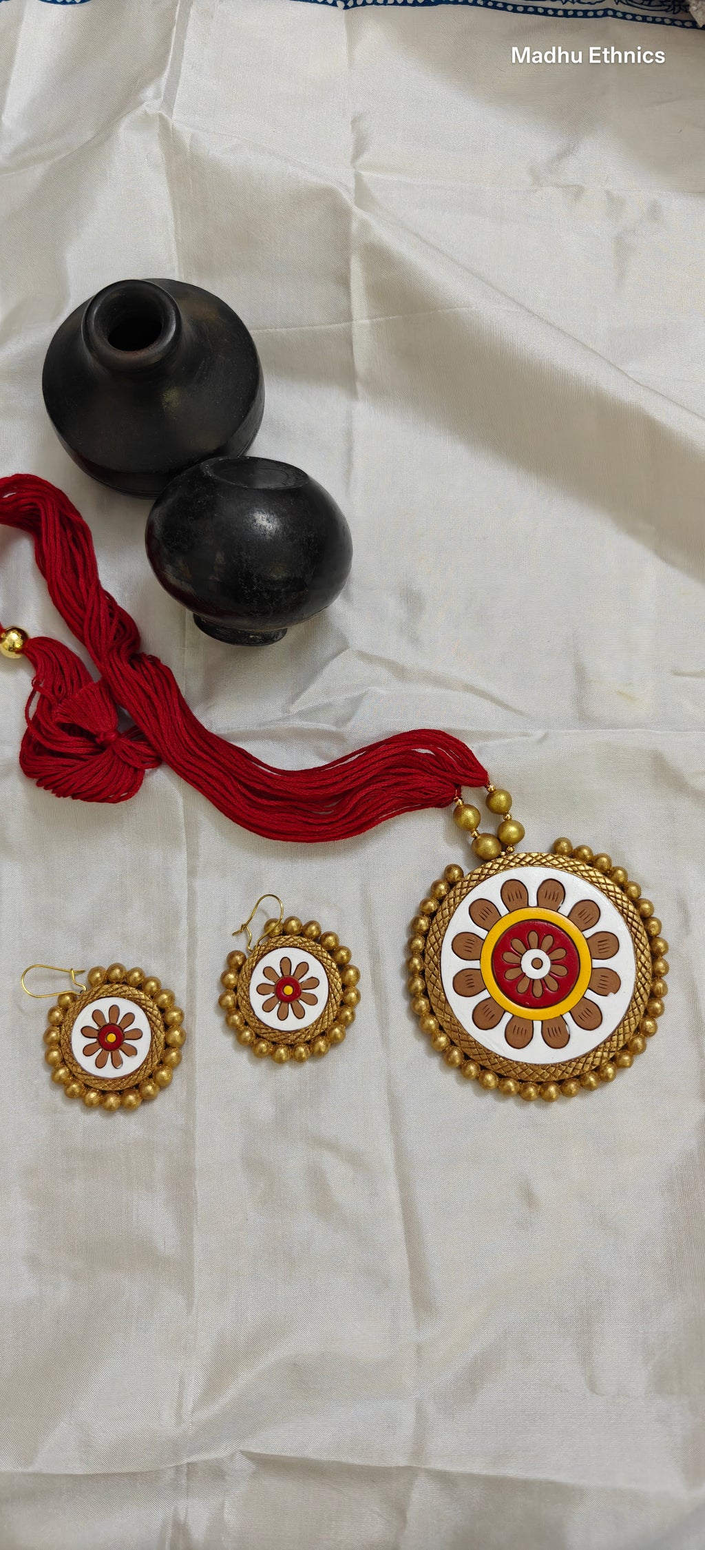 Surya Terracotta jewellery set