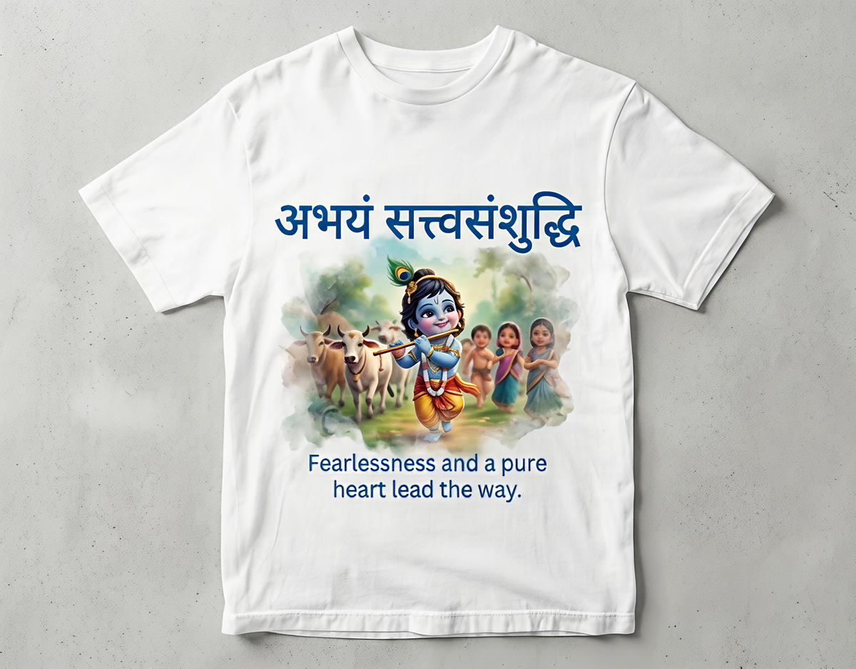 Be fearless_Krishna Janmashtami special tshirts for kids