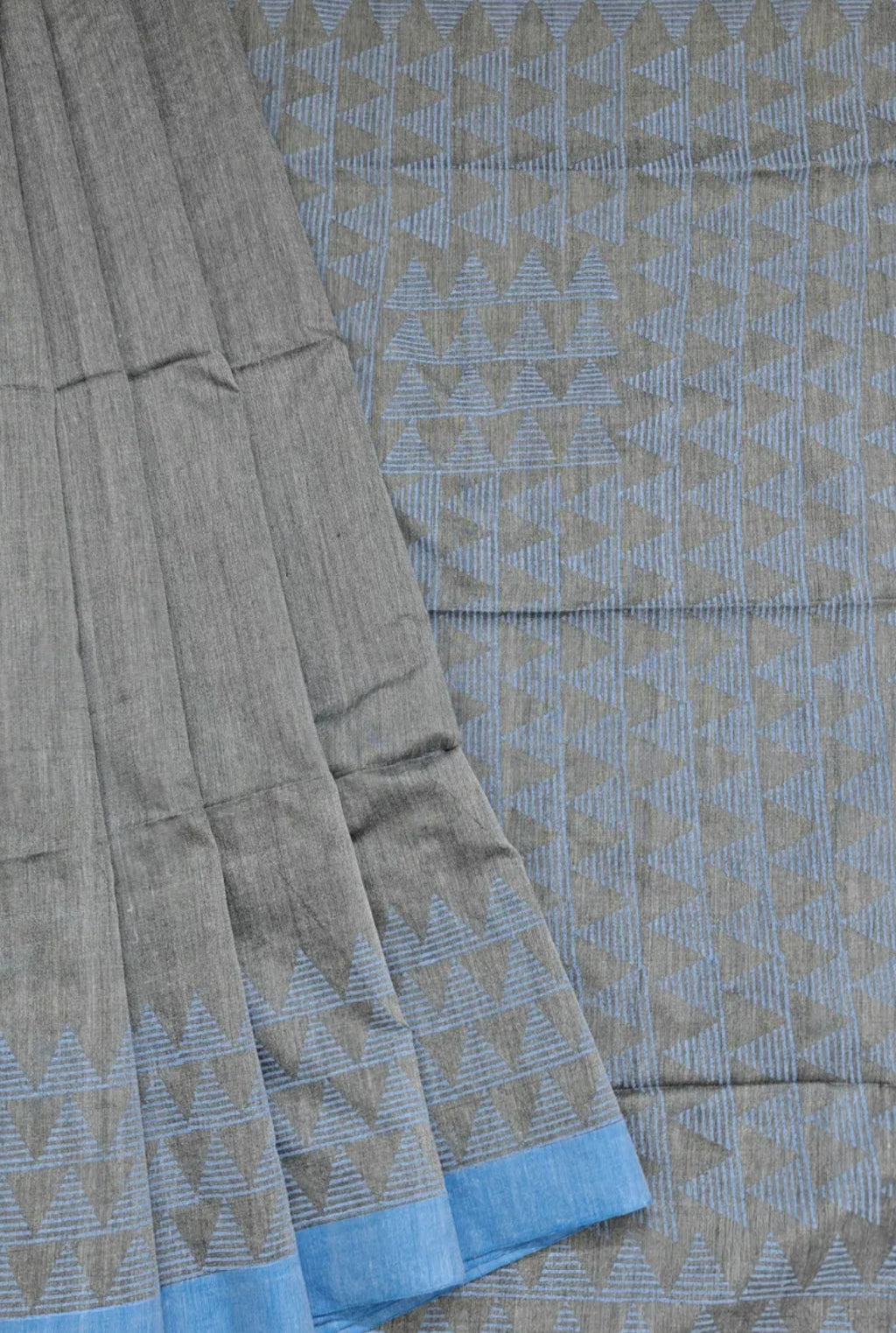 Classy Block printed bengal cotton saree