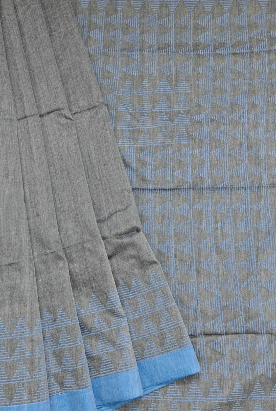 Classy Block printed bengal cotton saree