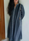 Handloom black kurta