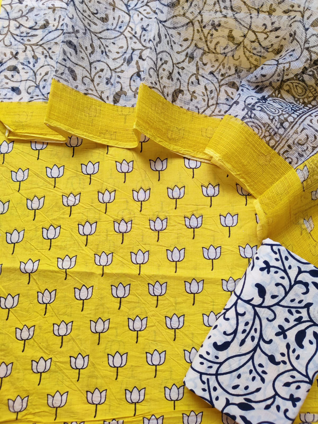Taamara Cotton salwar kameez with kota cotton dupatta