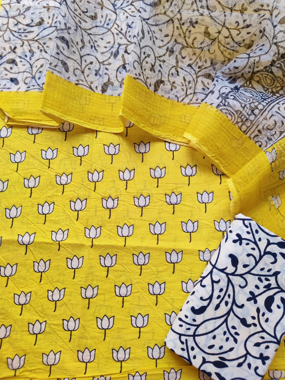 Taamara Cotton salwar kameez with kota cotton dupatta