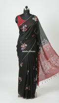 Black beauty: Hand-painted linen