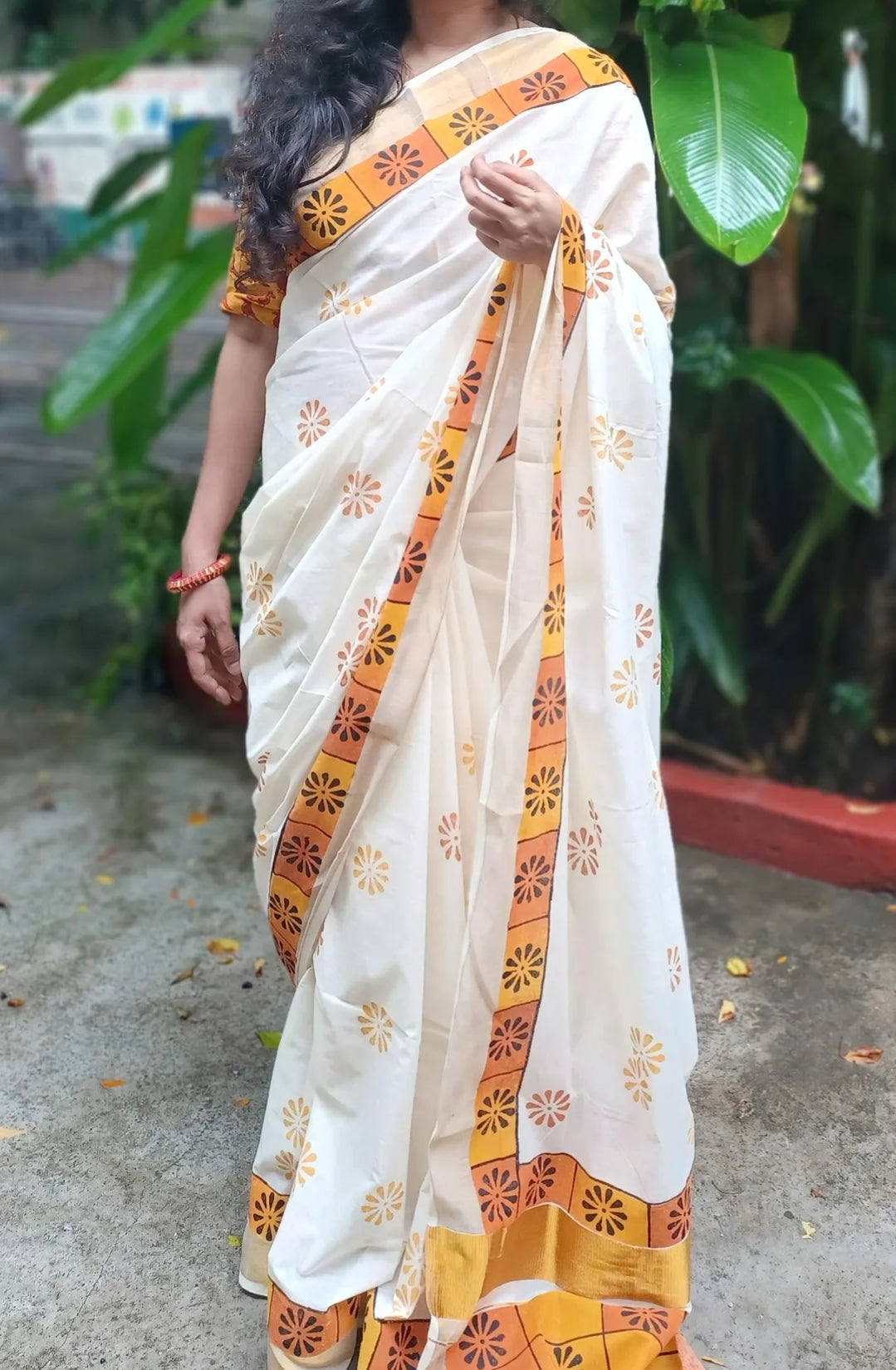 Kattam: Kerala cotton saree