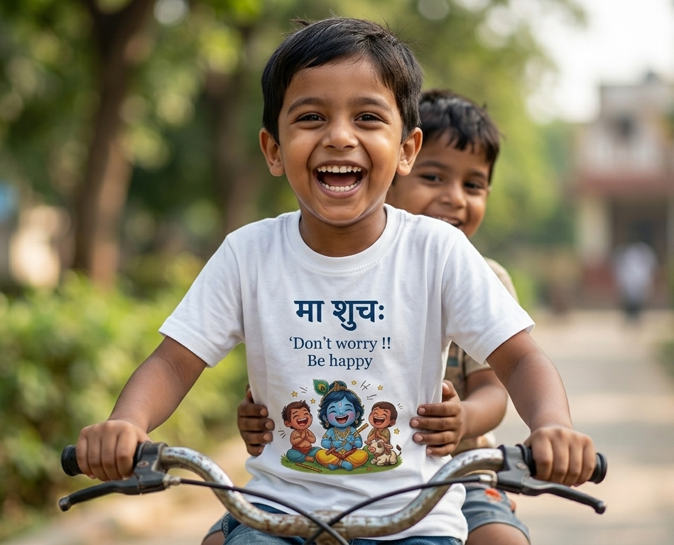 Maa shucha_Krishna Janmashtami special tshirts for kids
