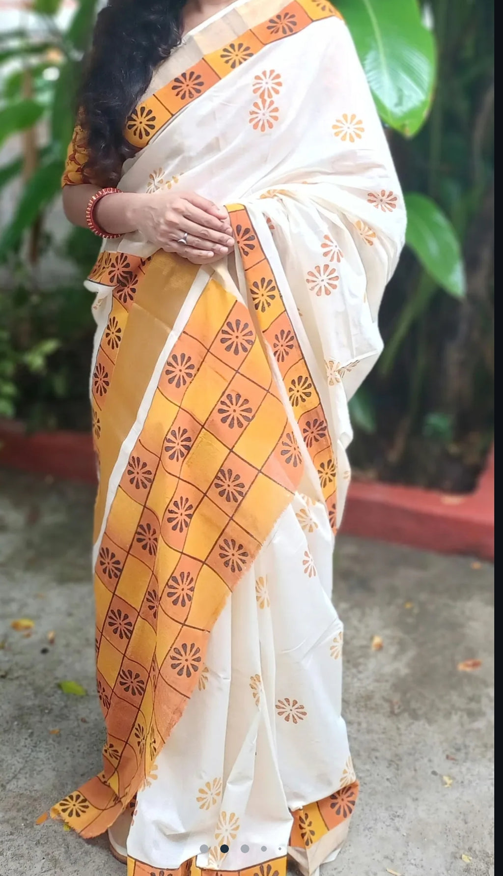 Kattam: Kerala cotton saree