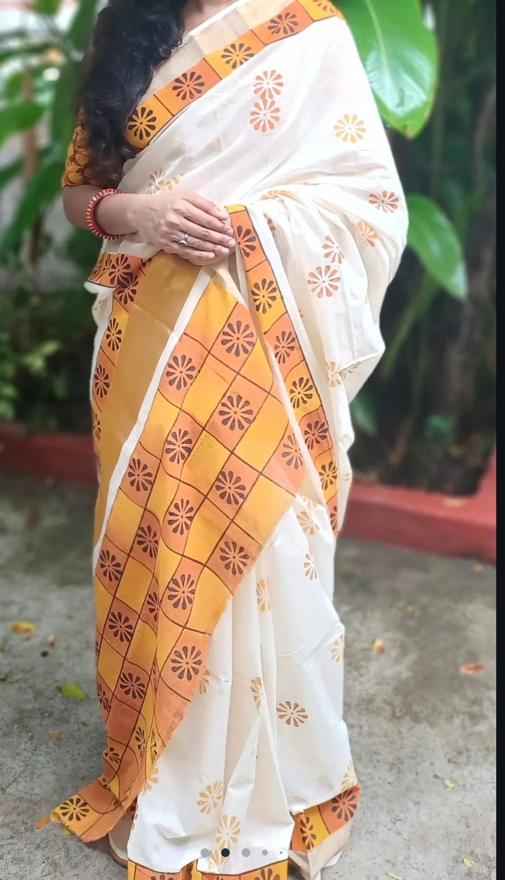 Kattam: Kerala cotton saree