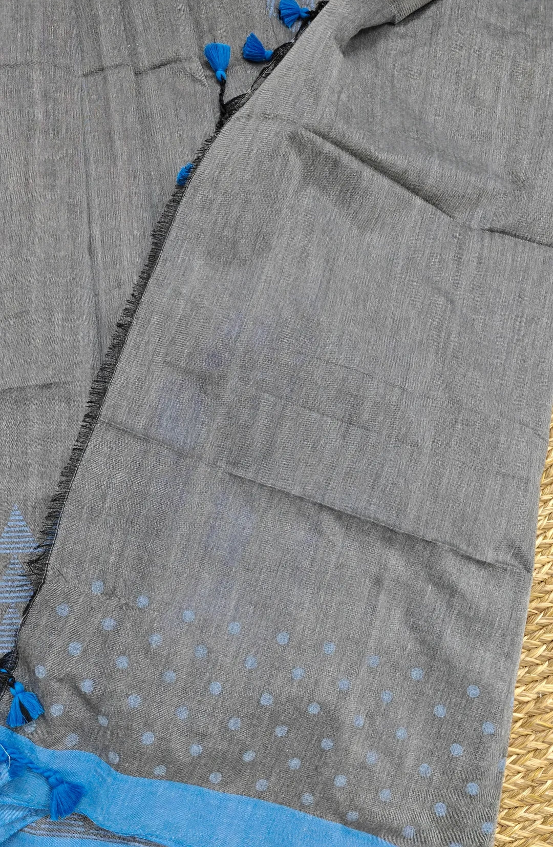 Classy Block printed bengal cotton saree