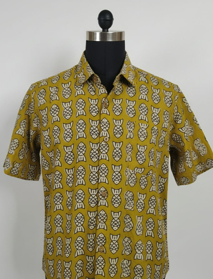 Block printed shirt