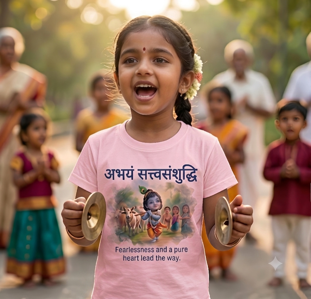 Be fearless_Krishna Janmashtami special tshirts for kids