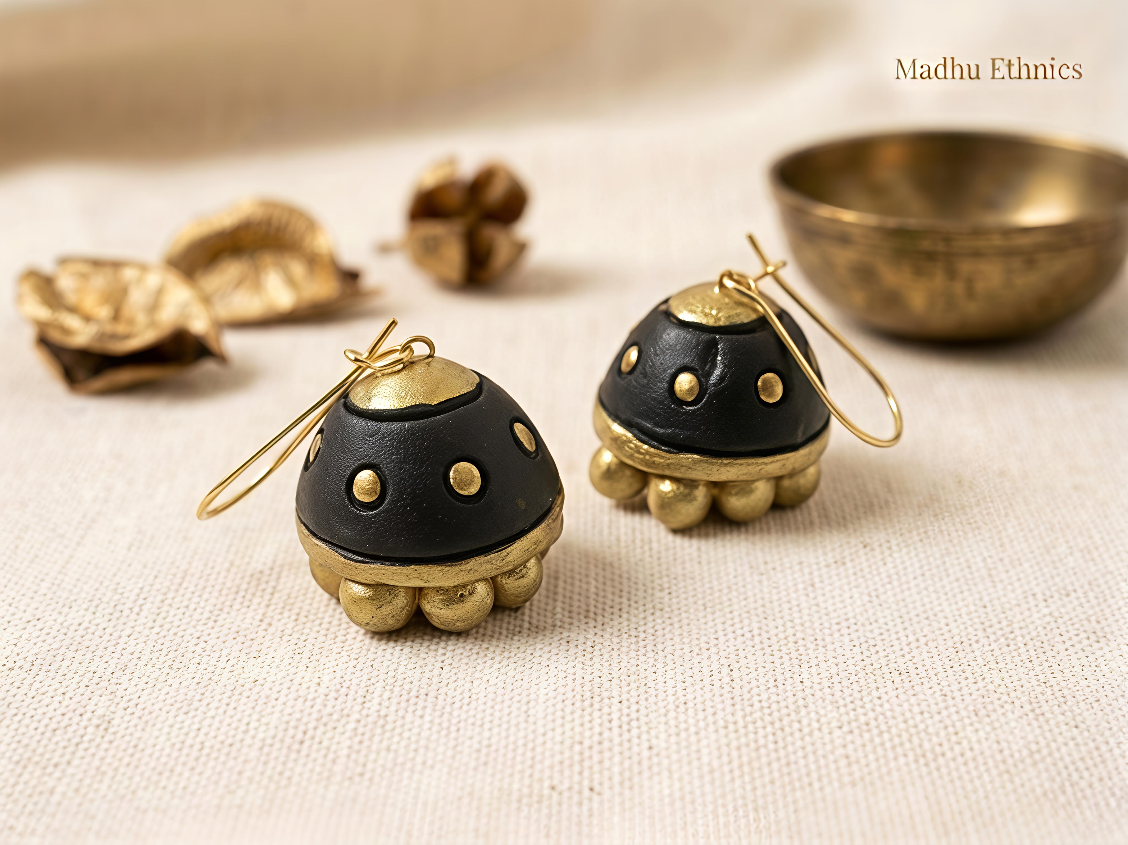 Terracotta Jhumka  _small