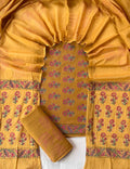 Block printed cotton salwar with cotton dupatta