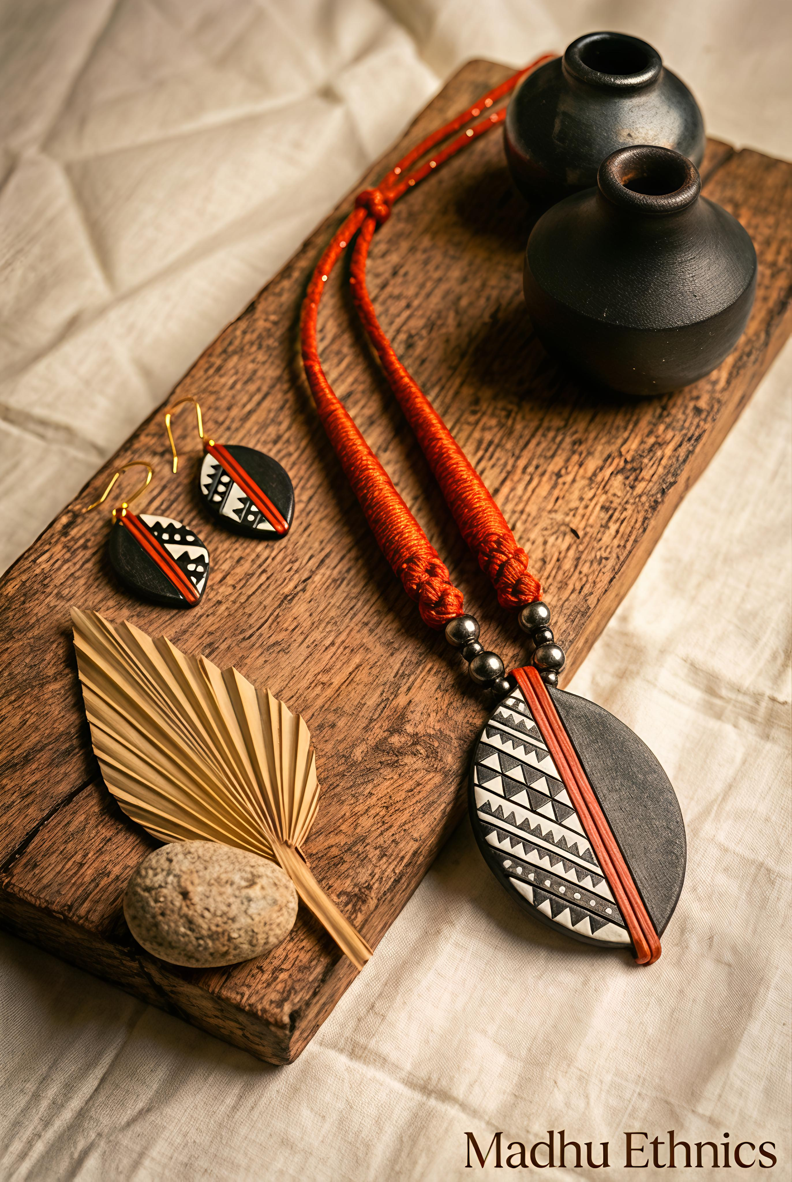 Patra Terracotta jewellery set