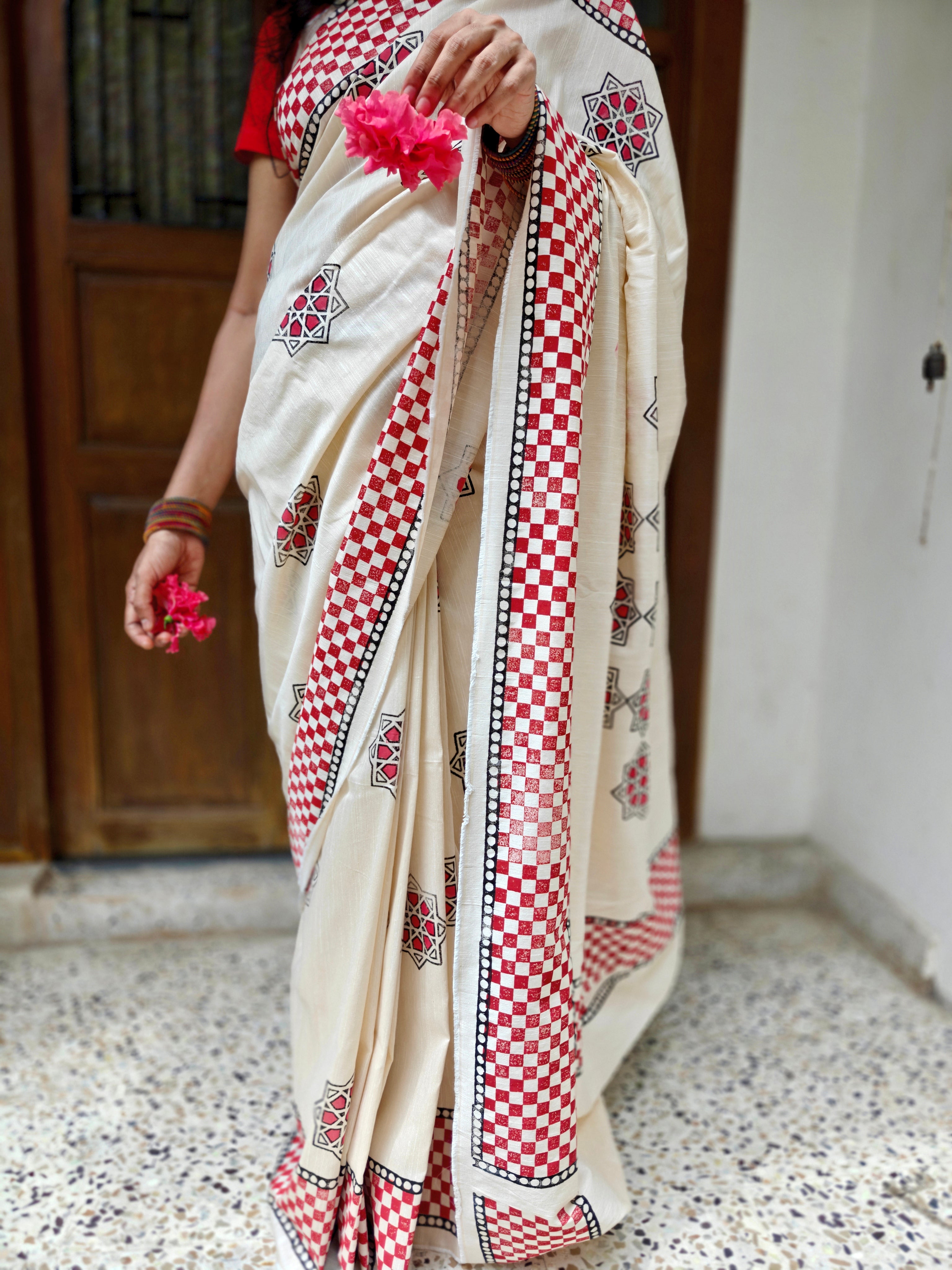 Surabhi: hand painted saree