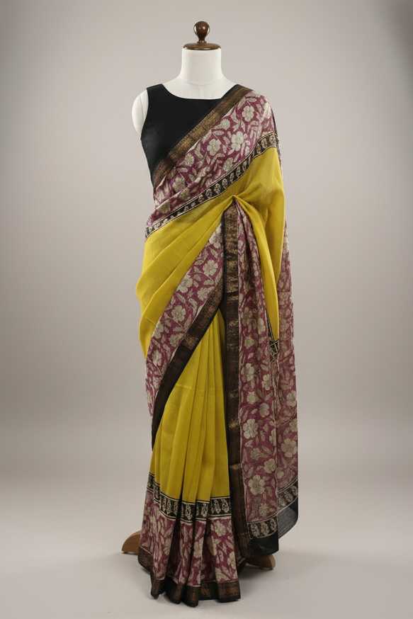 Maheshwari silk cotton saree